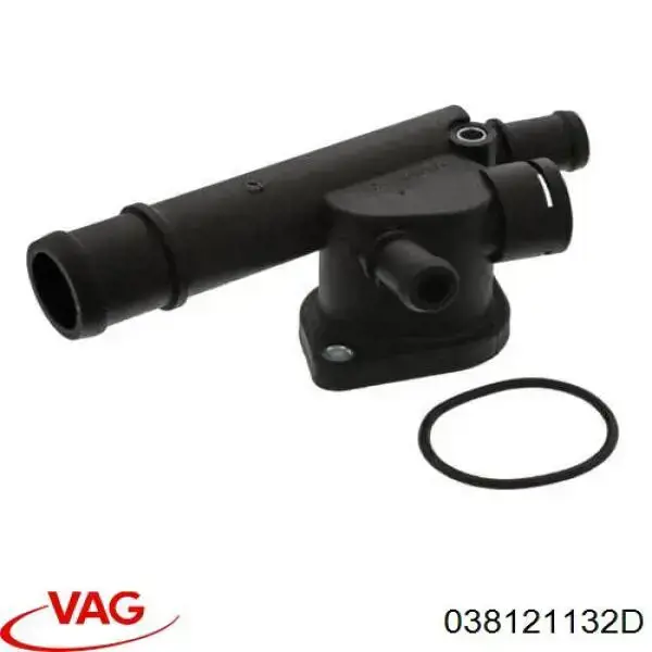 Kołnierz układu chłodzenia (trójnik) VAG 038121132D
