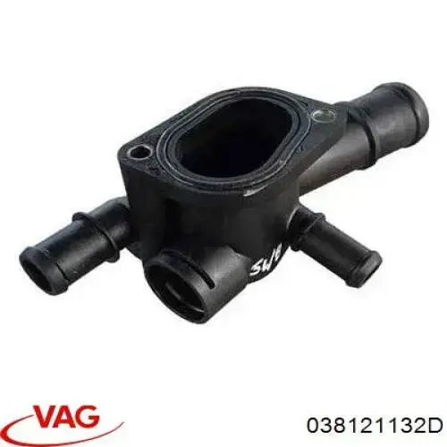 Do koszyka 038121132D VAG Kołnierz układu chłodzenia (trójnik)
