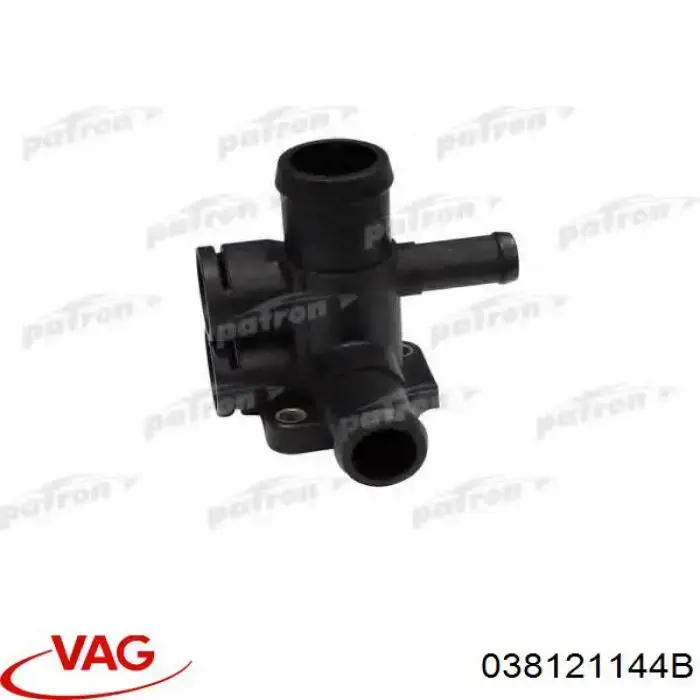 Kołnierz układu chłodzenia (trójnik) 038121144B VAG