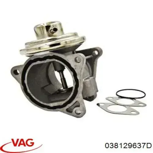 Do koszyka 038129637D VAG Zawór recyrkulacji spalin EGR