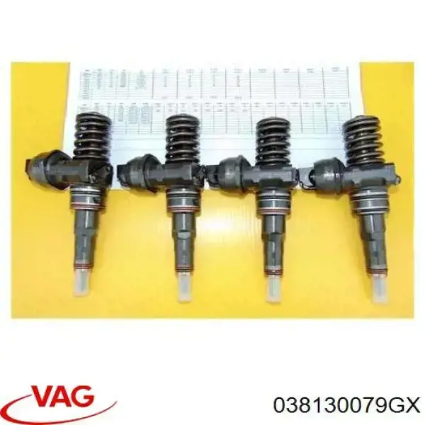 Wtryskiwacz paliwa VAG 038130079GX cena, od 97,15 USD