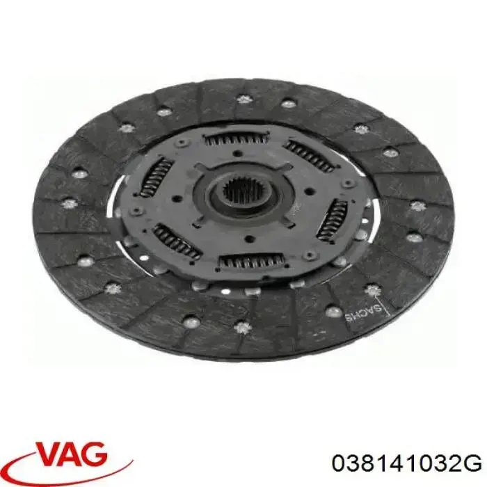 Do koszyka 038141032G VAG Tarcza sprzęgła