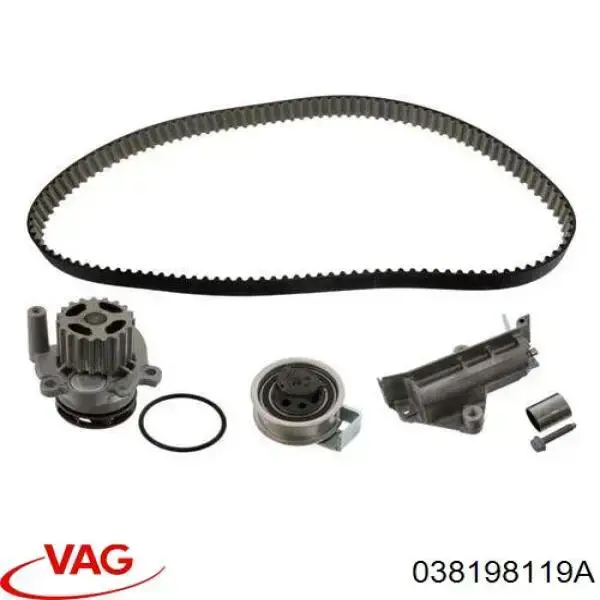 Pasek rozrządu, zestaw 038198119A VAG