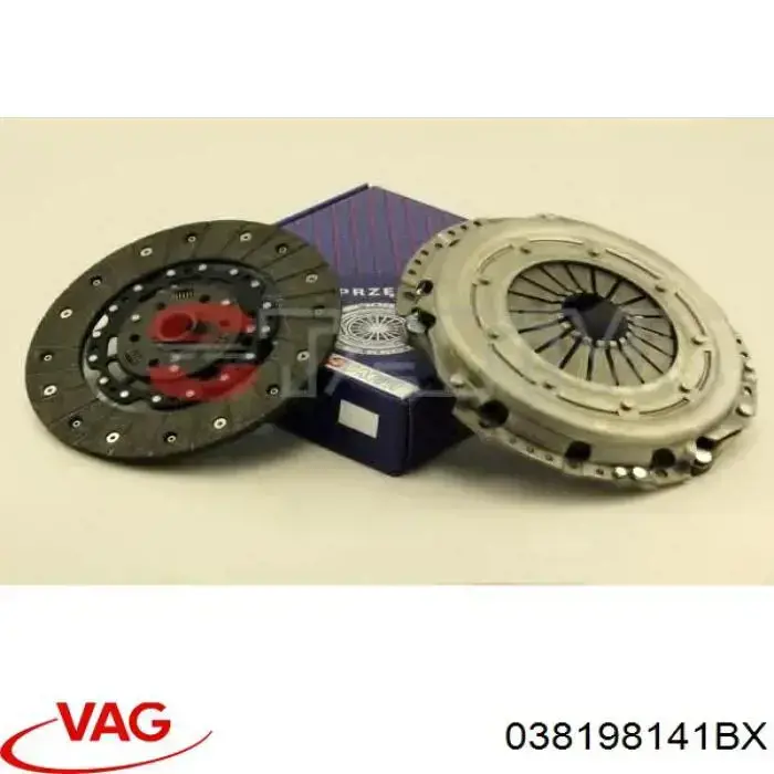 Do koszyka 038198141BX VAG Zestaw sprzęgła (3 części)