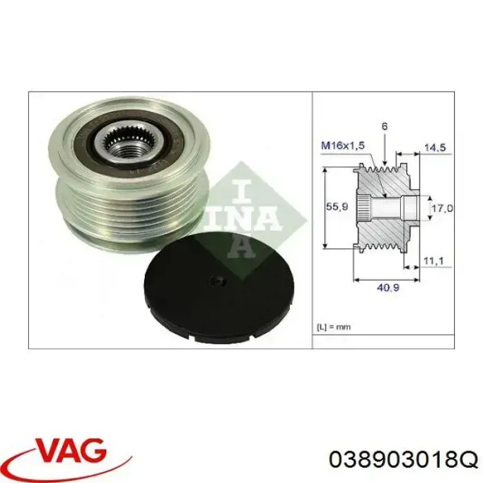 038903018Q VAG Alternator