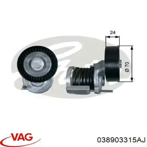 038903315AJ VAG Napinacz paska napędowego