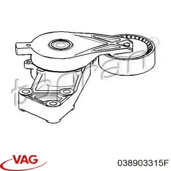 Do koszyka 038903315F VAG Napinacz paska napędowego