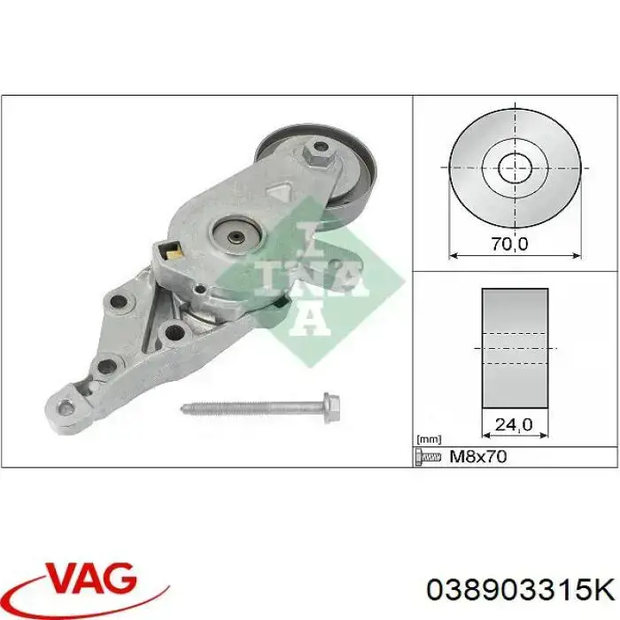 038903315K VAG Napinacz paska napędowego