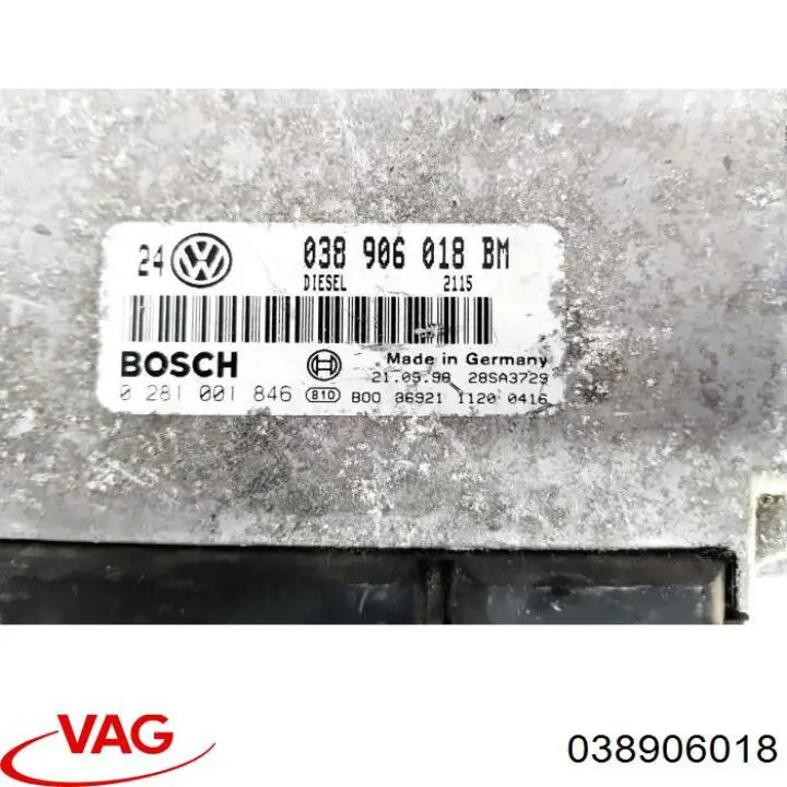 038906018 VAG Czujnik przepływu powietrza, przepływomierz powietrza M.A.F.