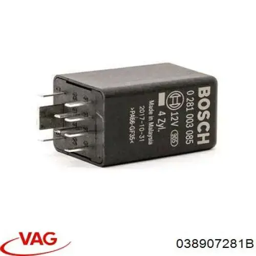 038907281B VAG Przekaźnik świec żarowych