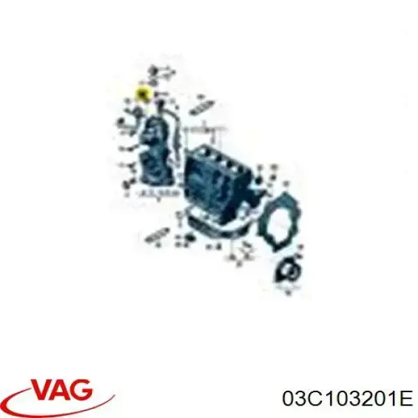 03C103201E VAG Zawór PCV odpowietrzający silnik