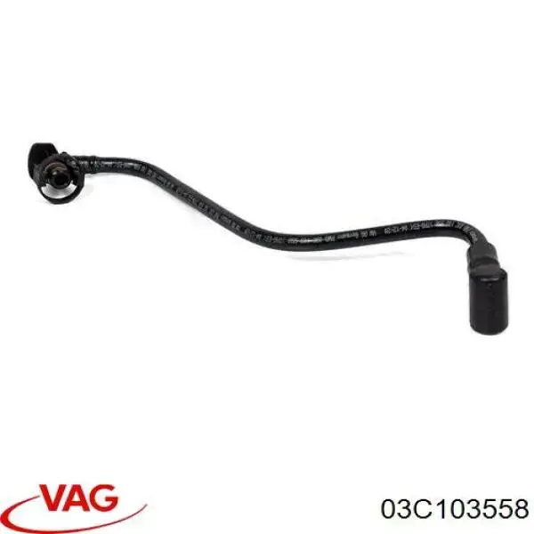 Króciec wentylacji kadłuba (separatora oleju) VAG 03C103558 cena, od 68,94 USD