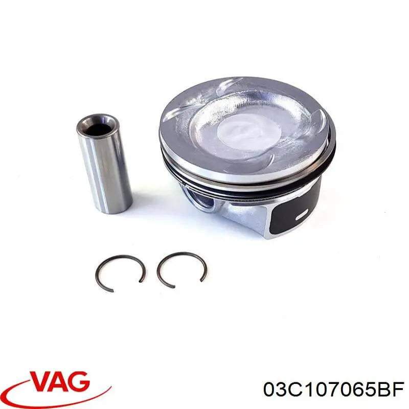 Do koszyka 03C107065BF VAG Tłok, komplet do jednego cylindru, STD