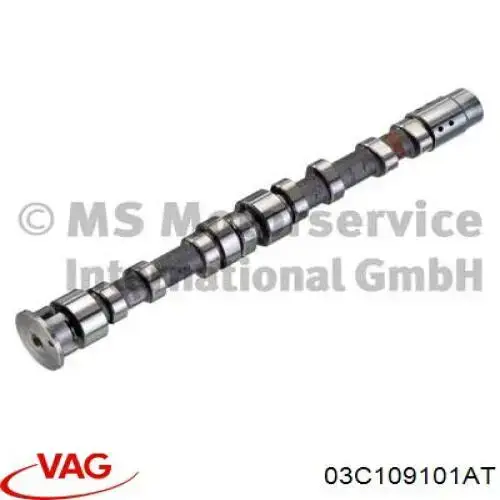 Wał rozrządu silnika ssący, dolotowy VAG 03C109101AT cena, od 170,59 USD