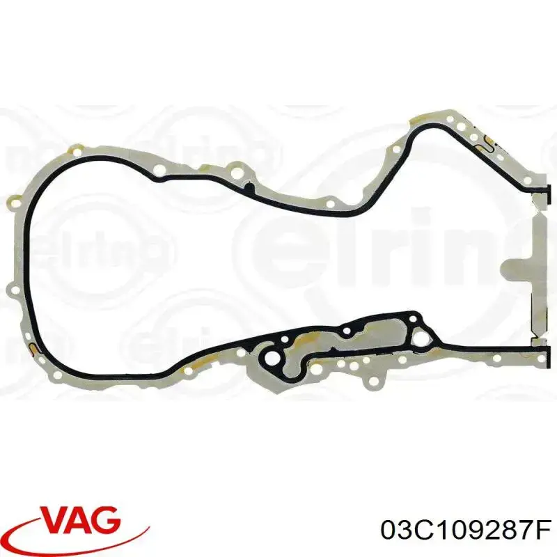 Uszczelka pokrywy przedniej silnika VAG 03C109287F cena, od 24,36 USD
