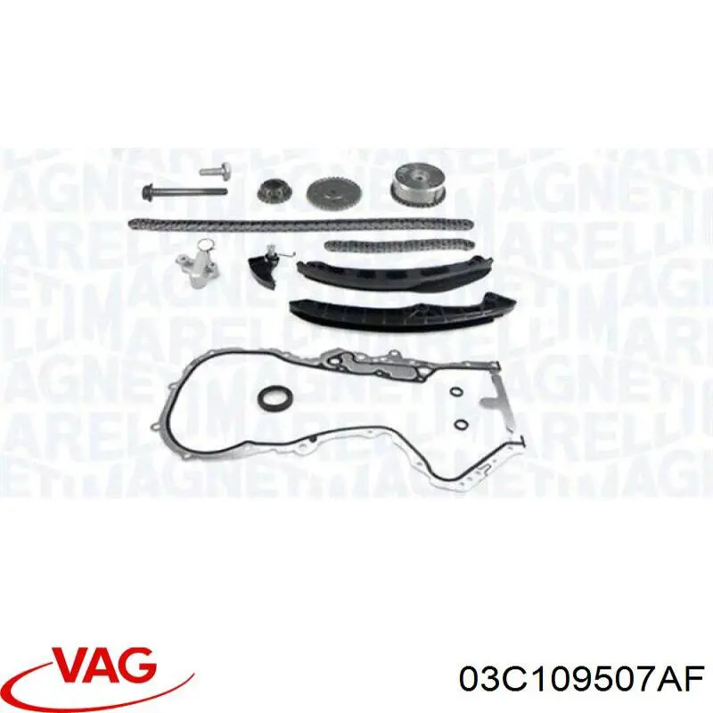 Do koszyka 03C109507AF VAG Napinacz łańcucha pompy oleju