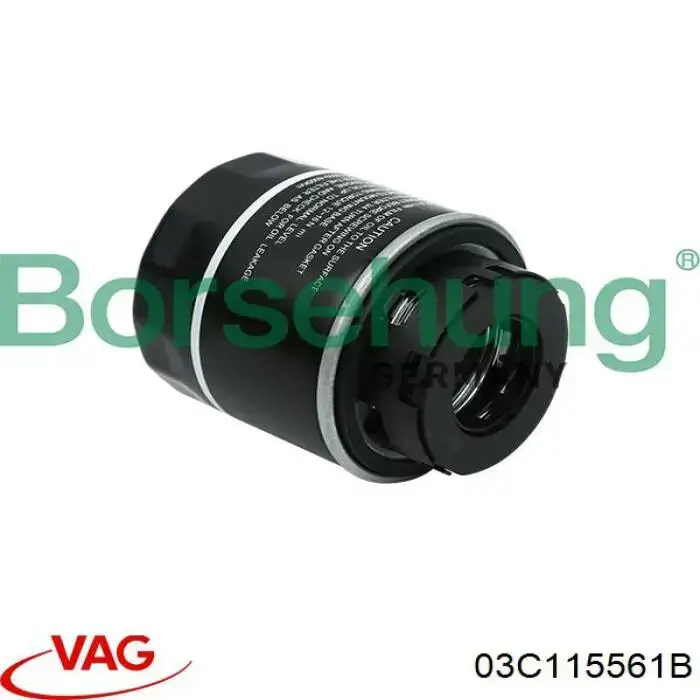 Do koszyka 03C115561B VAG Filtr oleju