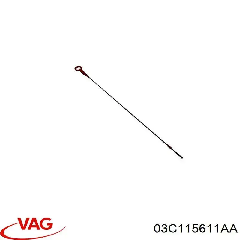 Do koszyka 03C115611AA VAG Bagnet poziomu oleju w silniku