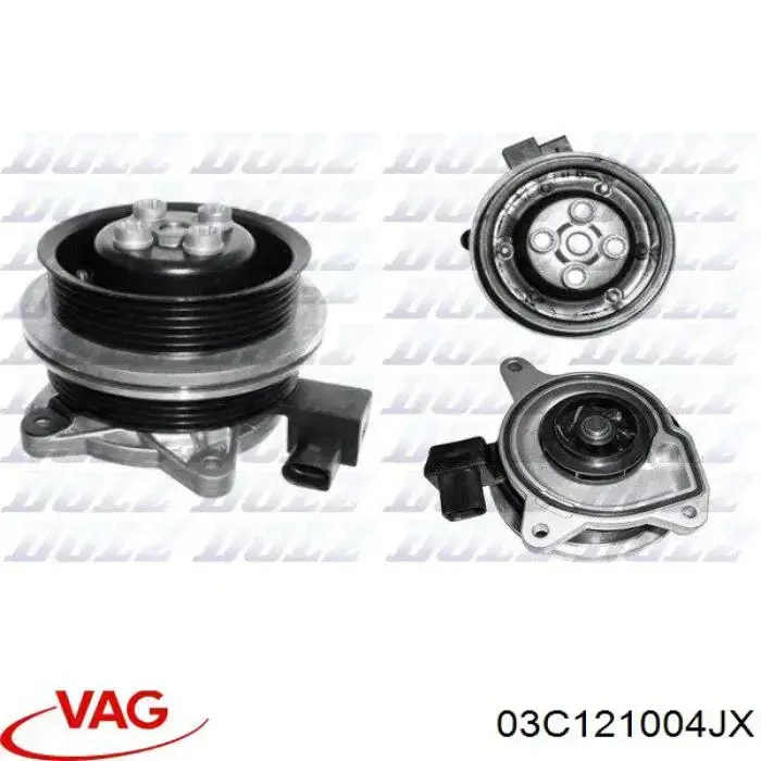 Do koszyka 03C121004JX VAG Pompa chłodząca wodna