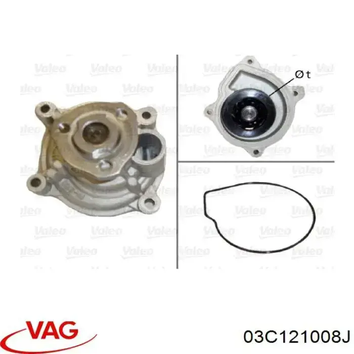 03C121008J VAG Pompa chłodząca wodna