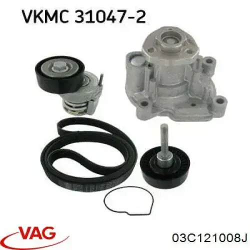 Pompa chłodząca wodna VAG 03C121008J cena, od 74,17 USD