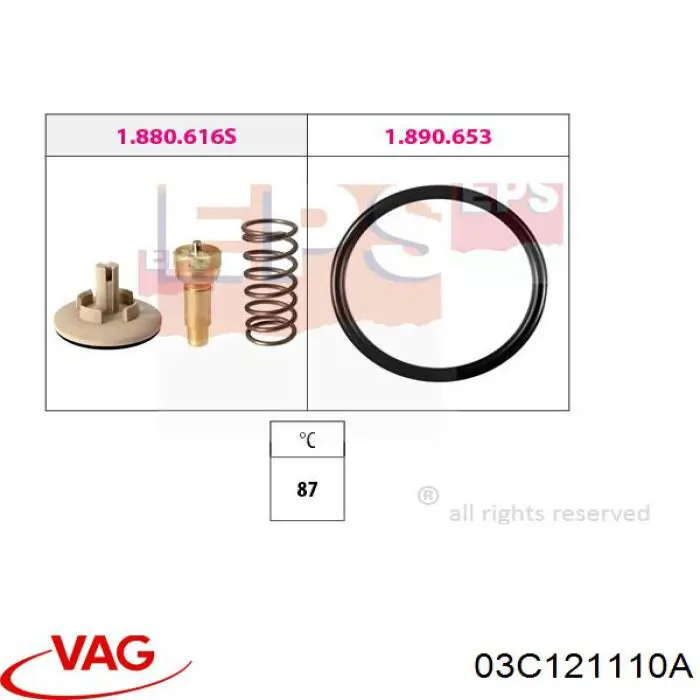 03C121110A VAG Termostat