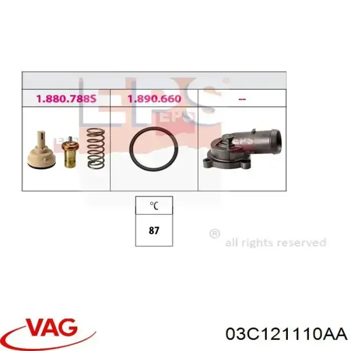 03C121110AA VAG Termostat