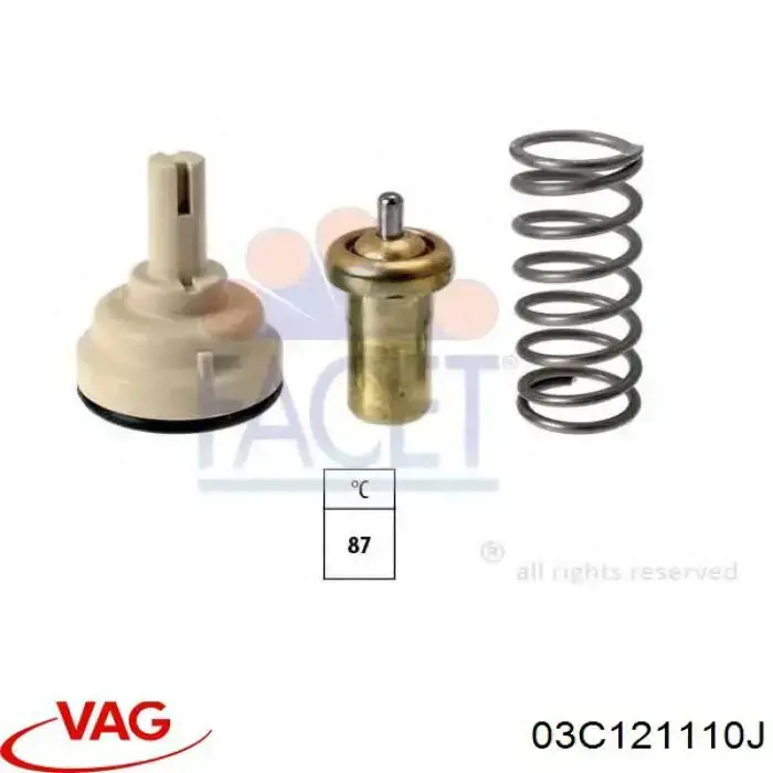 Do koszyka 03C121110J VAG Termostat