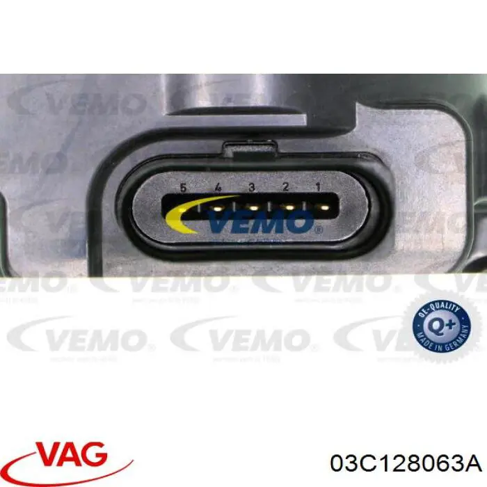 Przepustnica, komplet 03C128063A VAG