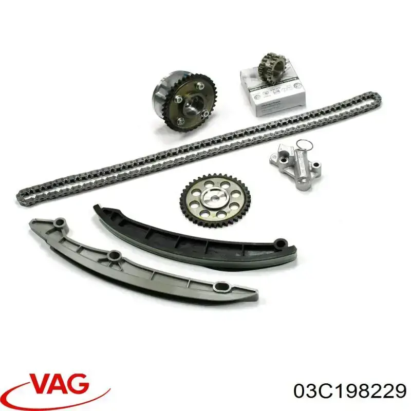 Do koszyka 03C198229 VAG Łańcuch rozrządu, zestaw