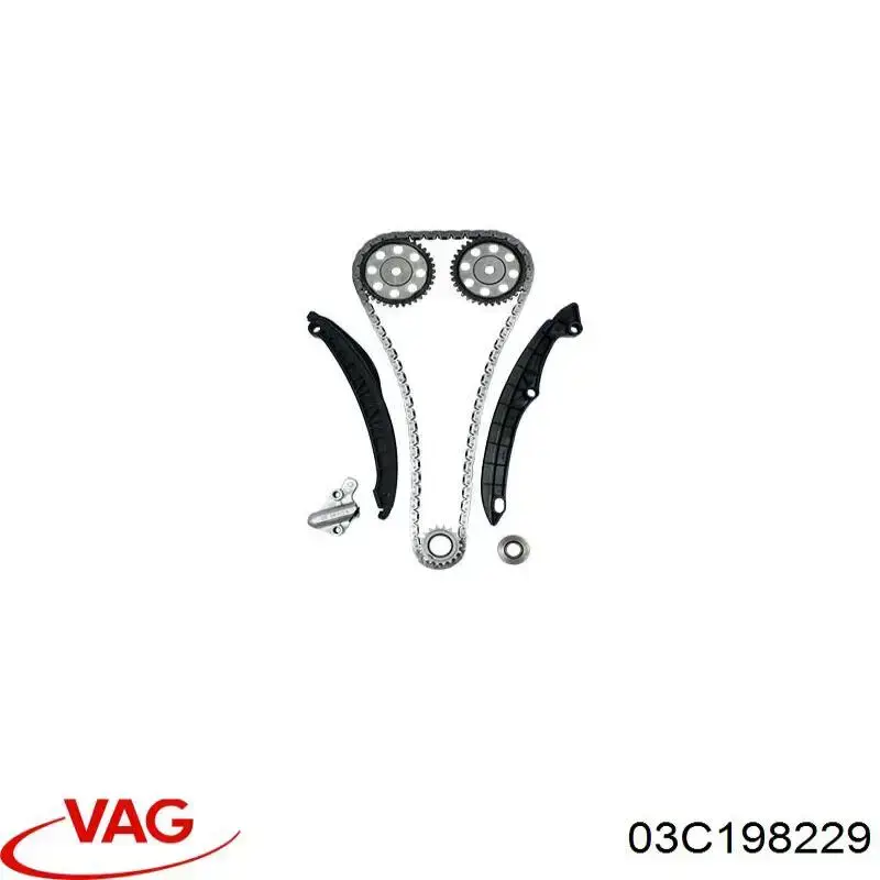 03C198229 VAG Łańcuch rozrządu, zestaw