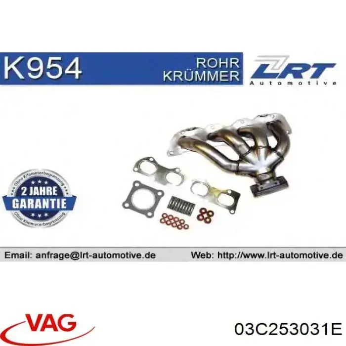 03C253031E VAG Kolektor wydechowy
