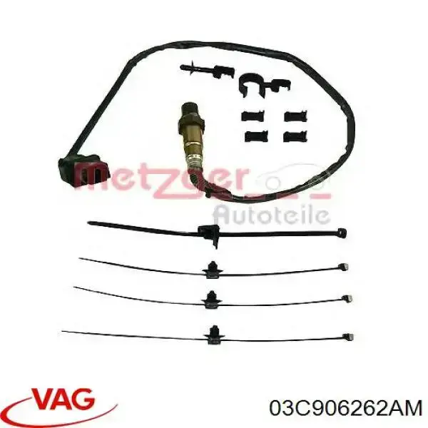 Sonda lambda czujnik tlenu przed katalizatorem VAG 03C906262AM cena, od 104,04 USD