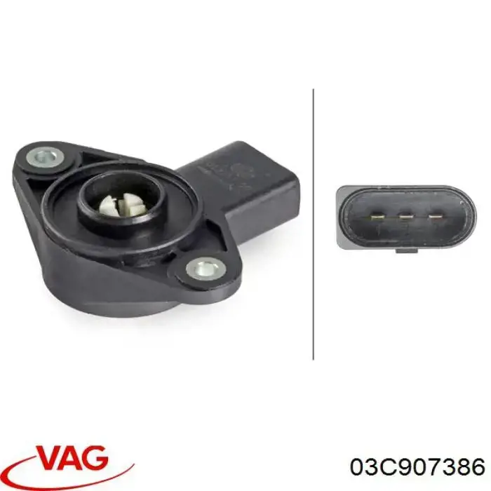 Regulator biegu jałowego 03C907386 VAG