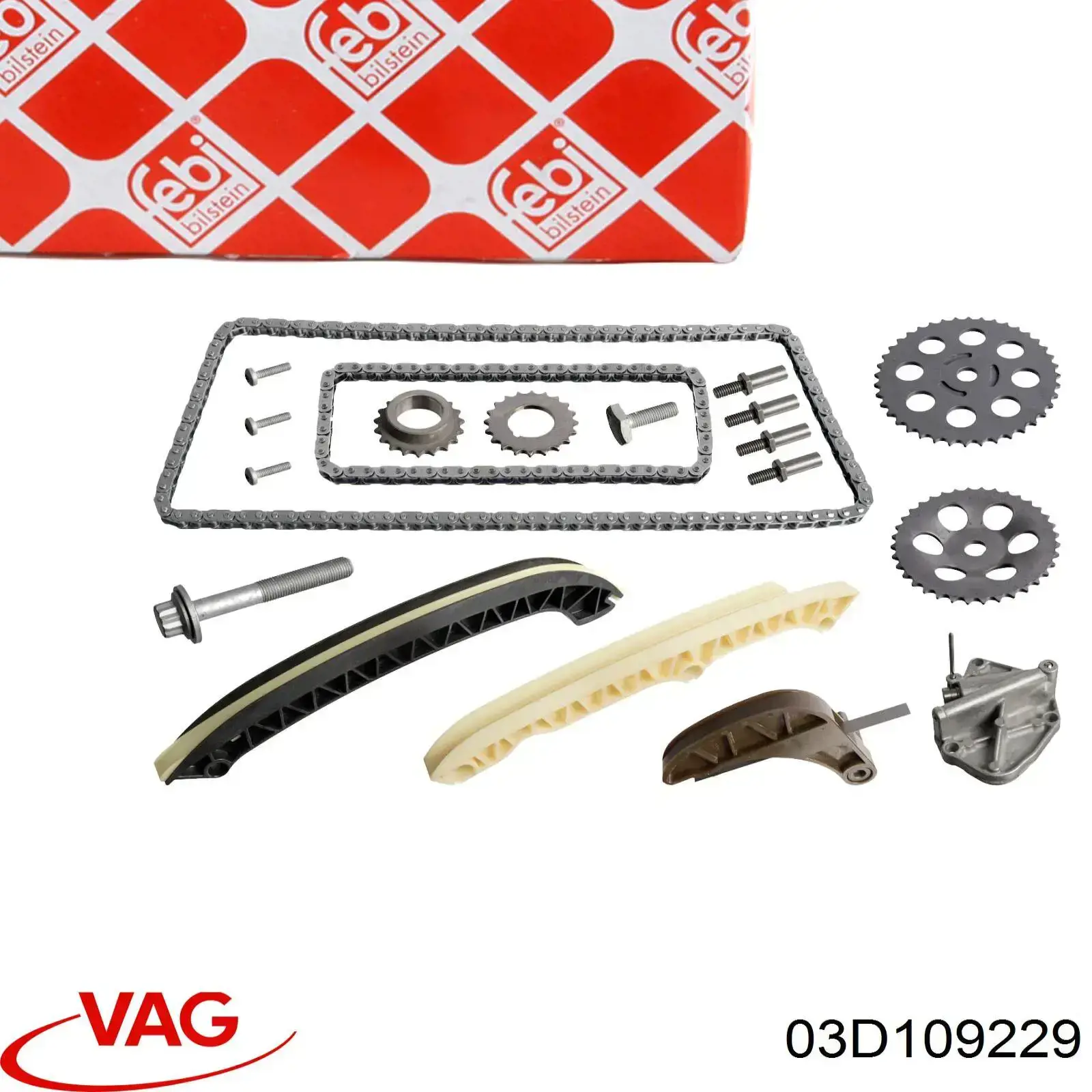 Łańcuch rozrządu VAG 03D109229 cena, od 44,32 USD