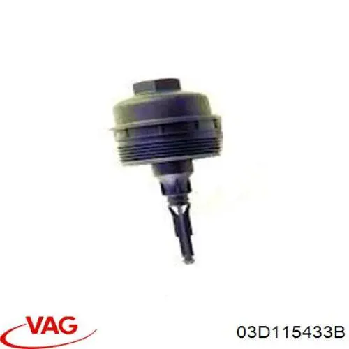 Do koszyka 03D115433B VAG Pokrywa filtra oleju