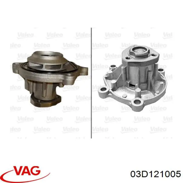 Pompa chłodząca wodna 03D121005 VAG