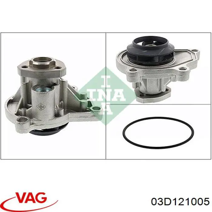 Pompa chłodząca wodna VAG 03D121005