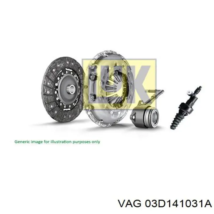 Do koszyka 03D141031A VAG Tarcza sprzęgła