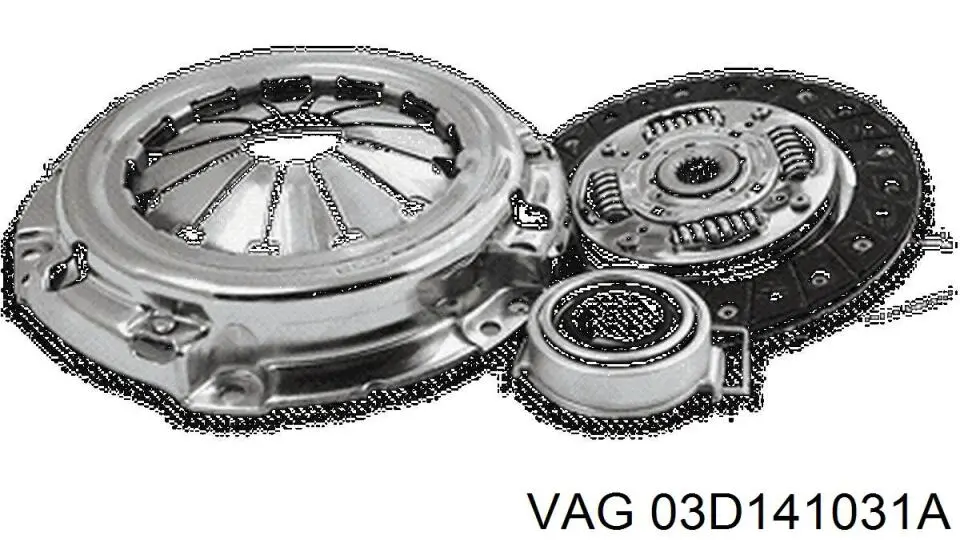 Tarcza sprzęgła 03D141031A VAG