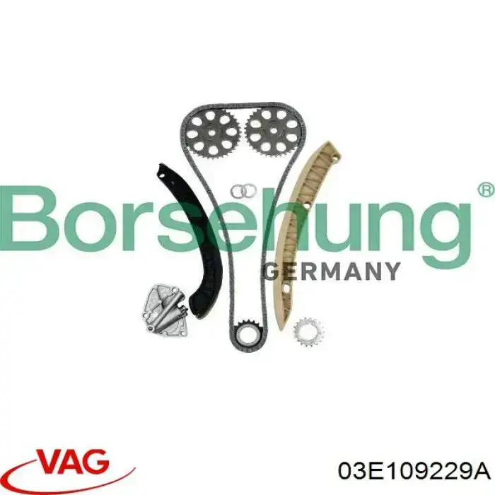 Łańcuch rozrządu 03E109229A VAG