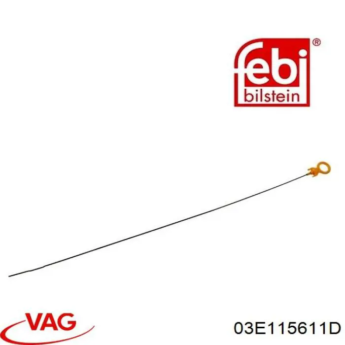 Bagnet poziomu oleju w silniku 03E115611D VAG