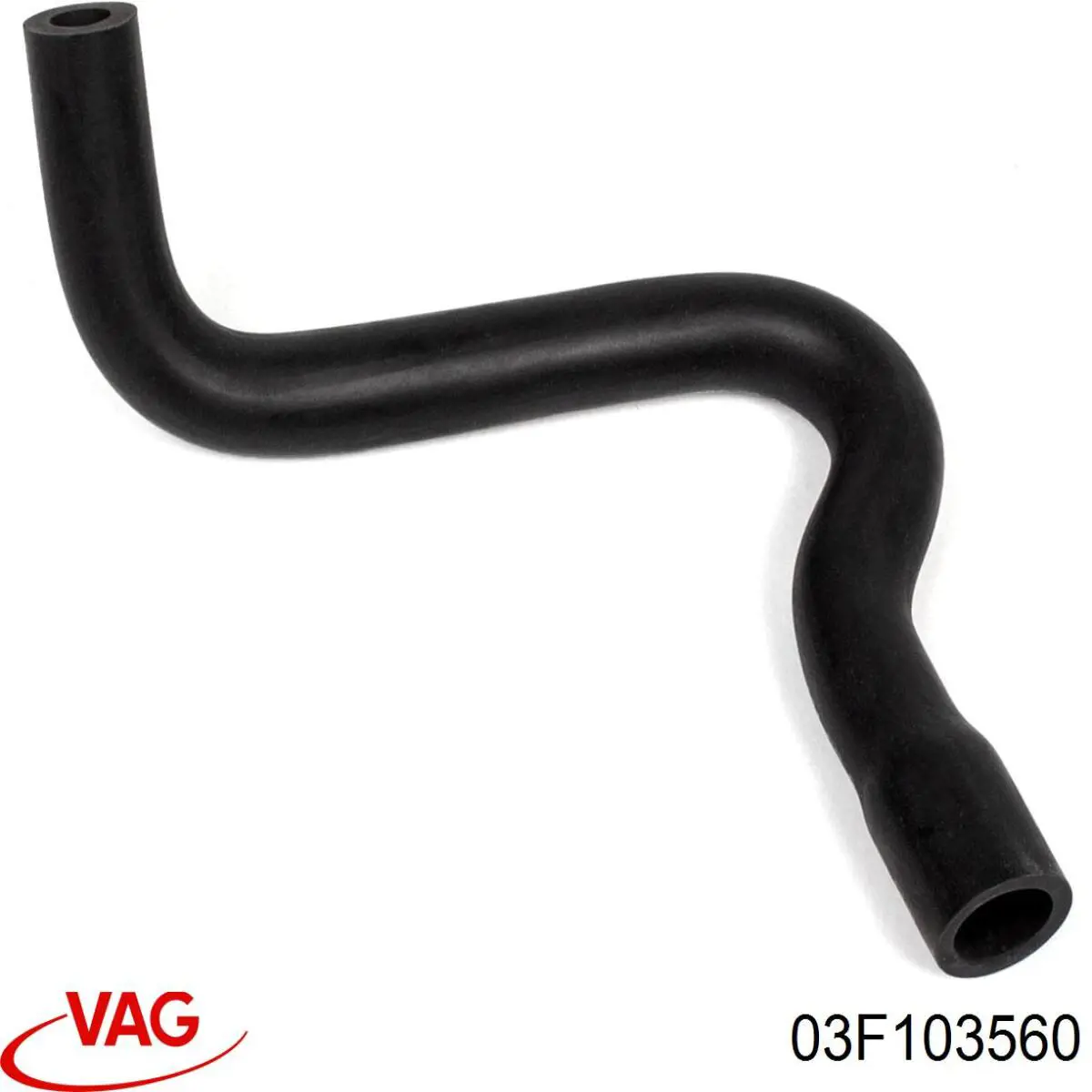 03F103560 VAG Króciec wentylacji kadłuba (separatora oleju)