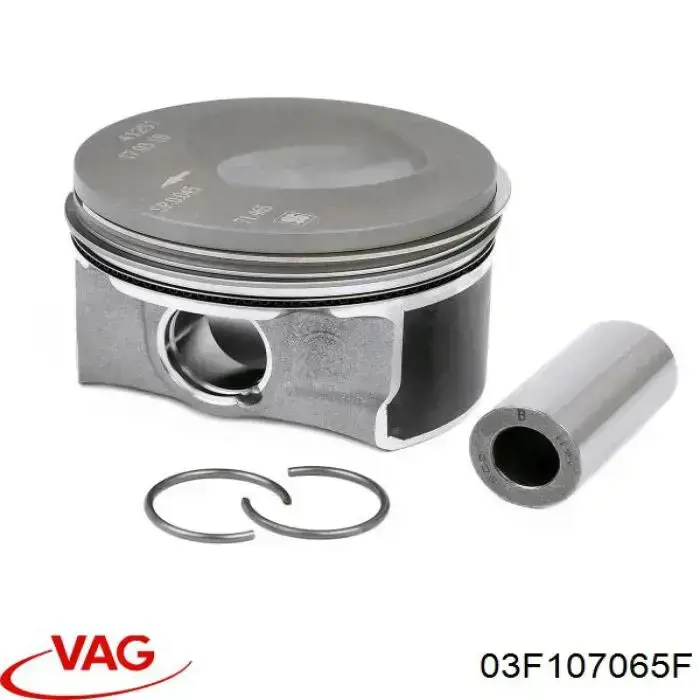 03F107065F VAG Tłok, komplet do jednego cylindru, STD