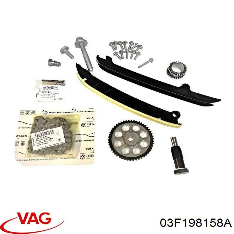 Łańcuch rozrządu, zestaw VAG 03F198158A cena, od 156,85 USD