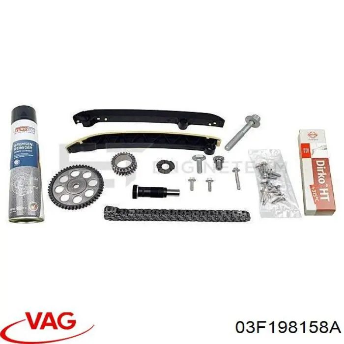 Do koszyka 03F198158A VAG Łańcuch rozrządu, zestaw
