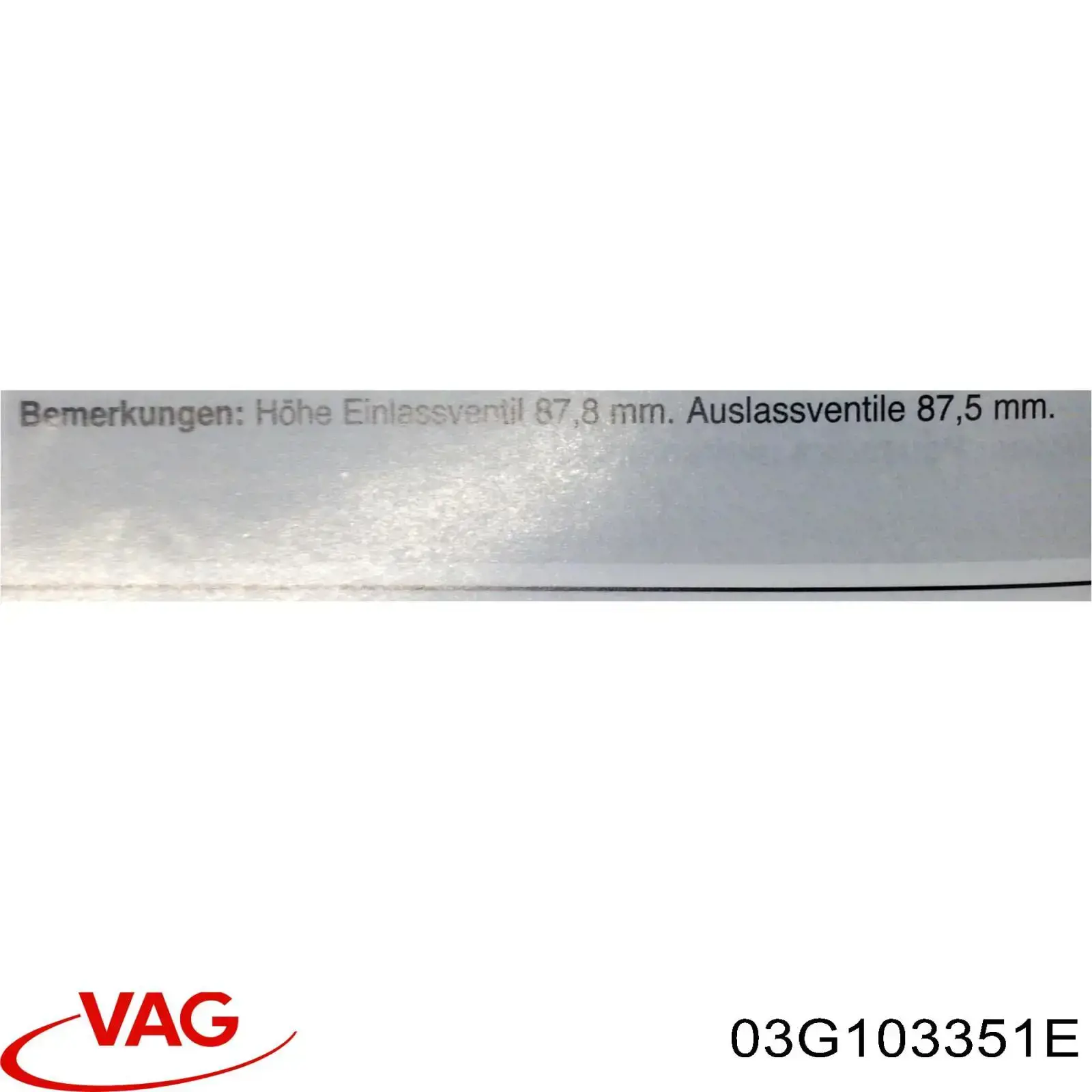 Głowica cylindrów VAG 03G103351E cena, od 581,09 USD