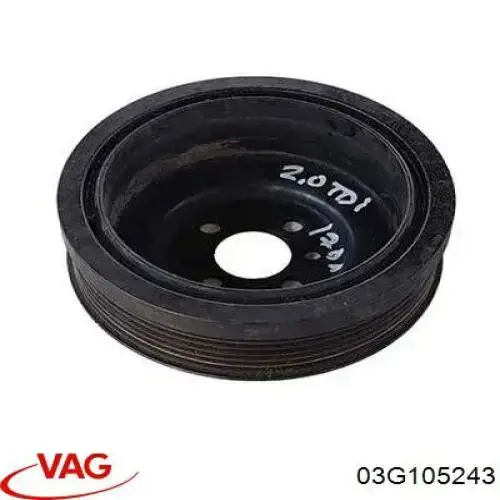 03G105243 VAG Koło pasowe wału korbowego