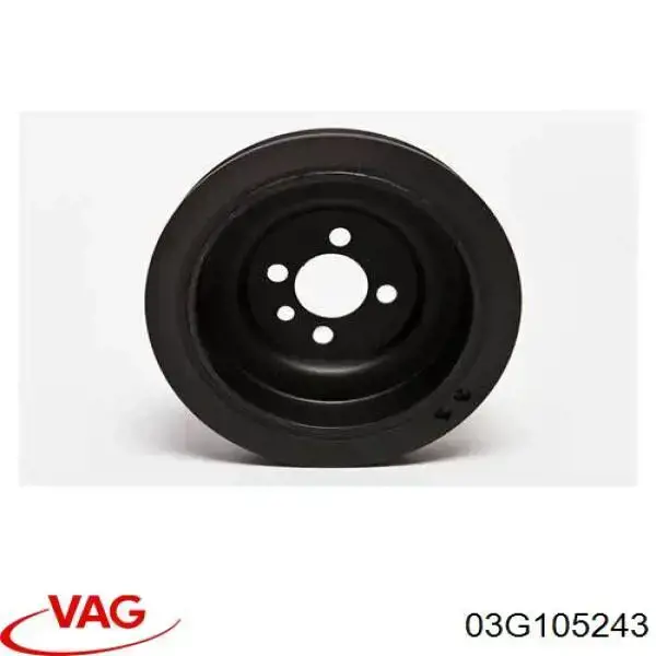 Koło pasowe wału korbowego VAG 03G105243 cena, od 54,90 USD