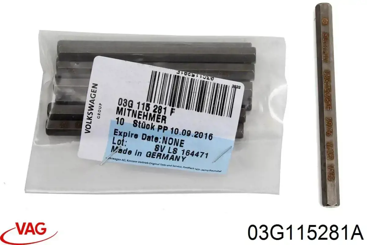 Zestaw naprawczy pompy olejowej VAG 03G115281A cena, od 7,14 USD